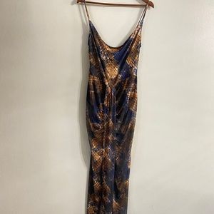 Snake print Maxi Dress